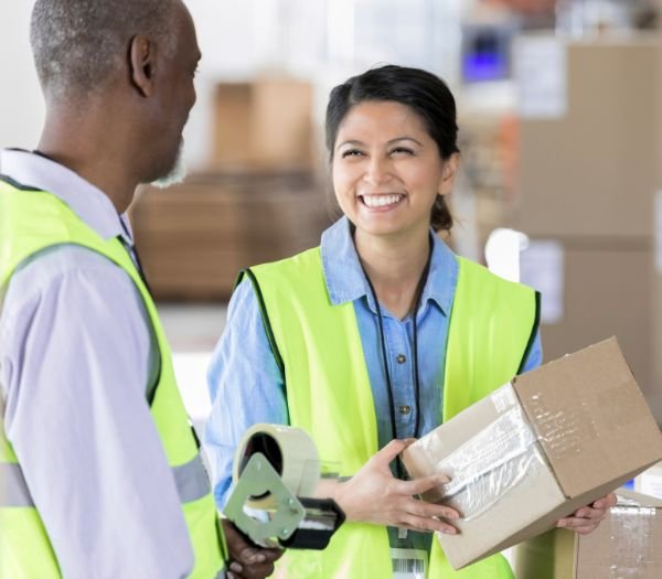 Pharmaceutical manufacturing workspace